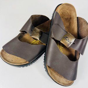 Betula by Berkenstock dark brown sandals size 39